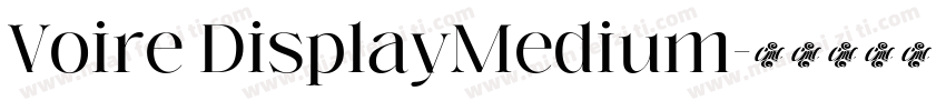 Voire DisplayMedium字体转换